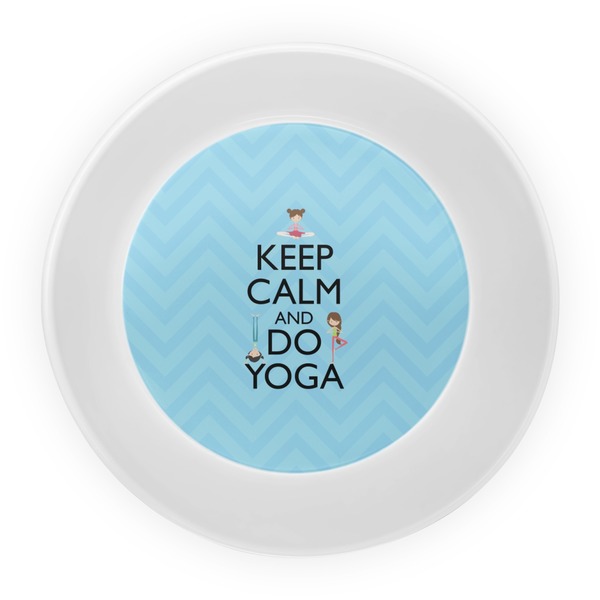 Keep Calm & Do Yoga Melamine Bowl - Center