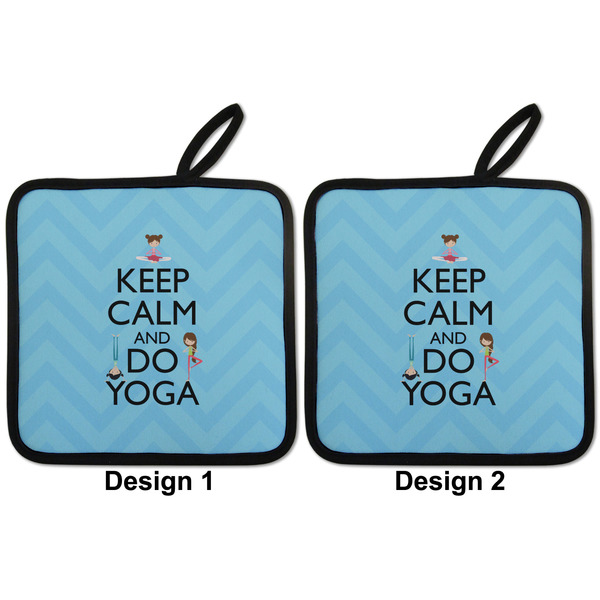Keep Calm & Do Yoga Pot Holders - Set of 2 APPROVAL