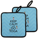 Keep Calm & Do Yoga Pot Holders - Set of 2