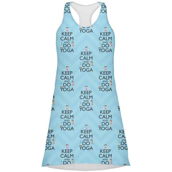 Custom Keep Calm & Do Yoga Racerback Dress - X Large