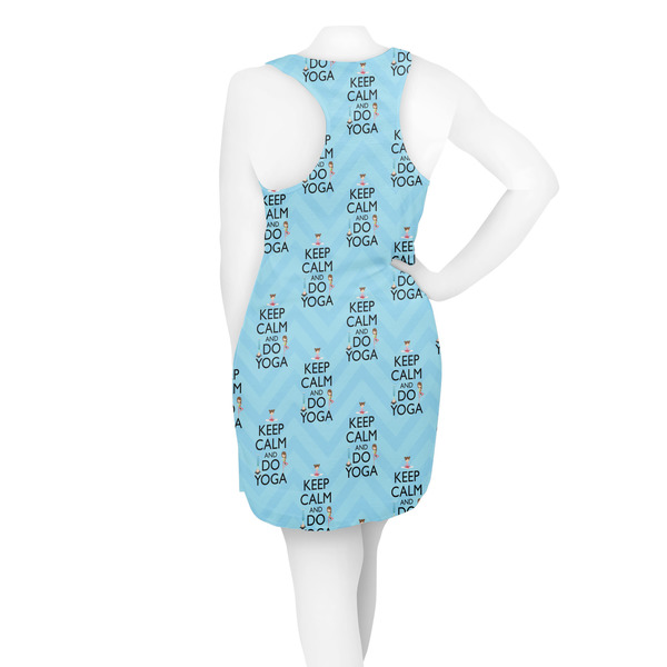 Keep Calm & Do Yoga Racerback Dress - On Model - Back