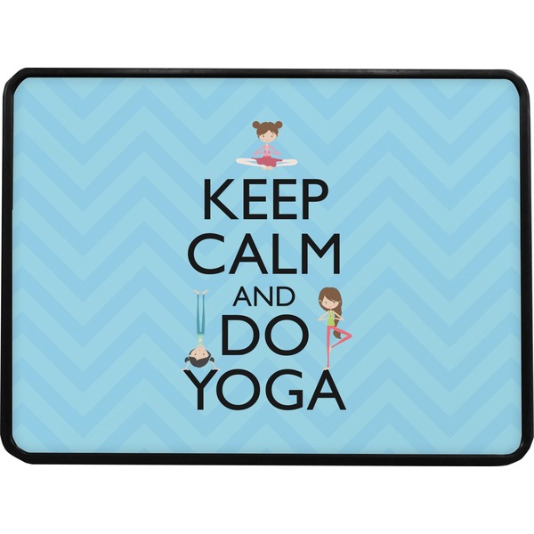 Keep Calm & Do Yoga Rectangular Car Hitch Cover w/ FRP Insert (Select Size)