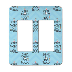 Keep Calm & Do Yoga Rocker Style Light Switch Cover - Two Switch