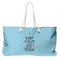 Keep Calm & Do Yoga Large Rope Tote Bag - Front View