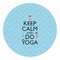 Keep Calm & Do Yoga Round Decal - Medium