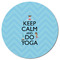 Keep Calm & Do Yoga Round Fridge Magnet - FRONT