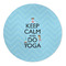 Keep Calm & Do Yoga 5' Round Indoor Area Rug