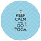 Keep Calm & Do Yoga Round Mousepad - APPROVAL