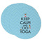 Keep Calm & Do Yoga Round Paper Coasters