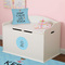 Keep Calm & Do Yoga Round Wall Decal on Toy Chest