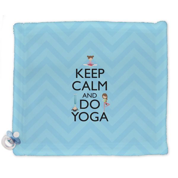 Custom Keep Calm & Do Yoga Security Blankets - Double Sided