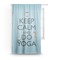 Keep Calm & Do Yoga Sheer Curtains