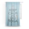Keep Calm & Do Yoga Sheer Curtain
