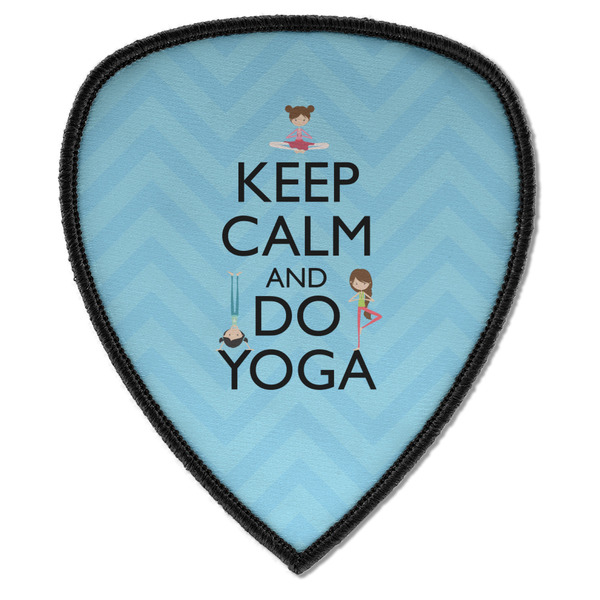 Custom Keep Calm & Do Yoga Iron on Shield Patch A