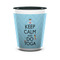 Keep Calm & Do Yoga Shot Glass - Two Tone - FRONT
