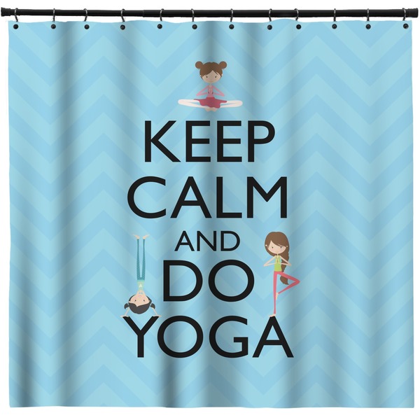 Custom Keep Calm & Do Yoga Shower Curtain