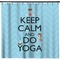 Keep Calm & Do Yoga Shower Curtain (Personalized)