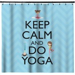 Keep Calm & Do Yoga Shower Curtain - Custom Size