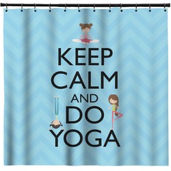 Keep Calm & Do Yoga Shower Curtain - Custom Size