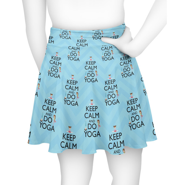 Keep Calm & Do Yoga Skater Skirt - Back