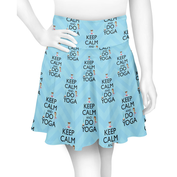 Custom Keep Calm & Do Yoga Skater Skirt - 2X Large
