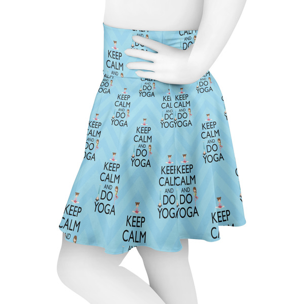 Keep Calm & Do Yoga Skater Skirt - Side