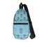 Keep Calm & Do Yoga Sling Bag - Front View