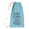 Keep Calm & Do Yoga Small Laundry Bag - Front View