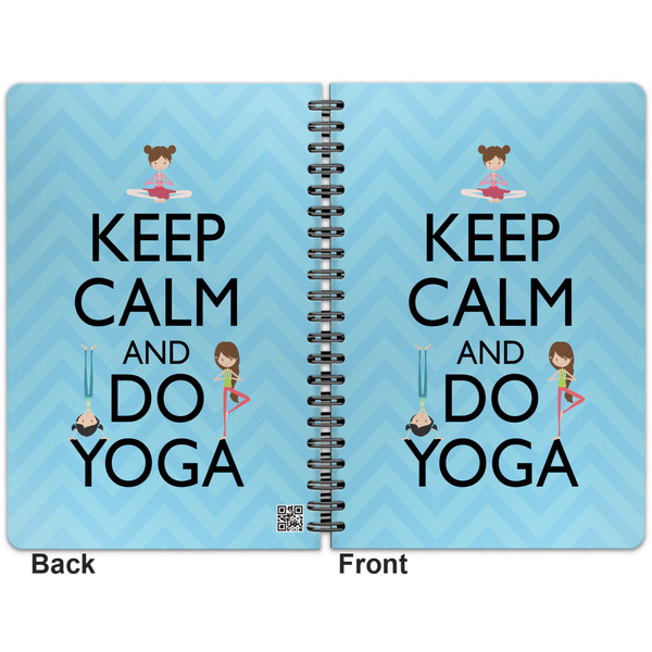 Keep Calm & Do Yoga Spiral Journal 7 x 10 - Apvl
