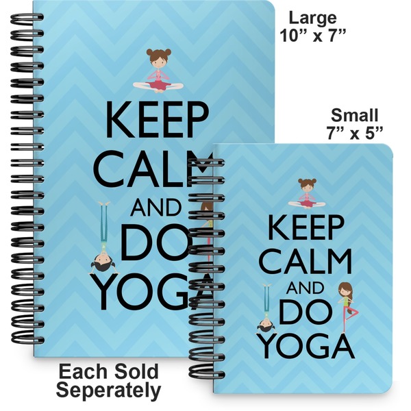Keep Calm & Do Yoga Spiral Journal - Comparison