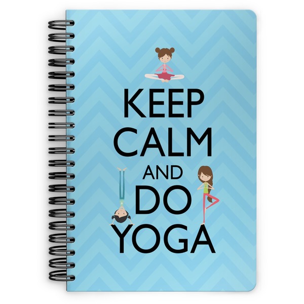 Custom Keep Calm & Do Yoga Spiral Notebook - 7x10