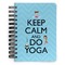 Keep Calm & Do Yoga Spiral Journal Small - Front View
