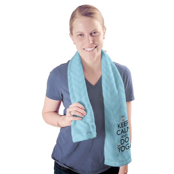 Keep Calm & Do Yoga Sport Towel - Exercise use - Model