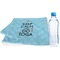 Keep Calm & Do Yoga Sports Towel Folded with Water Bottle