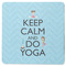 Keep Calm & Do Yoga Square Rubber Backed Coaster