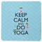 Keep Calm & Do Yoga Square Rubber Backed Coaster