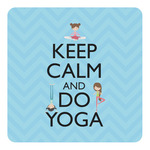 Keep Calm & Do Yoga Square Decal