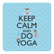 Keep Calm & Do Yoga Square Decal