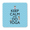 Keep Calm & Do Yoga Square Fridge Magnet - FRONT
