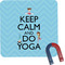Keep Calm & Do Yoga Square Fridge Magnet