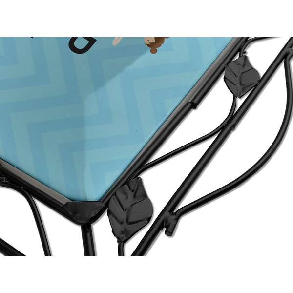 Keep Calm & Do Yoga Square Trivet - Detail