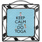 Keep Calm & Do Yoga Square Trivet - w/tile