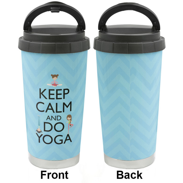 Keep Calm & Do Yoga Stainless Steel Travel Cup - Apvl