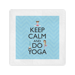Keep Calm & Do Yoga Cocktail Napkins