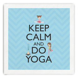 Keep Calm & Do Yoga Paper Dinner Napkins
