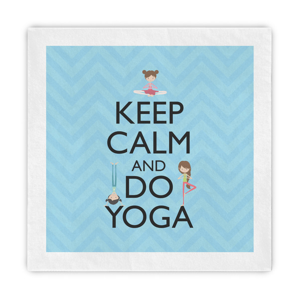 Custom Keep Calm & Do Yoga Standard Decorative Napkins