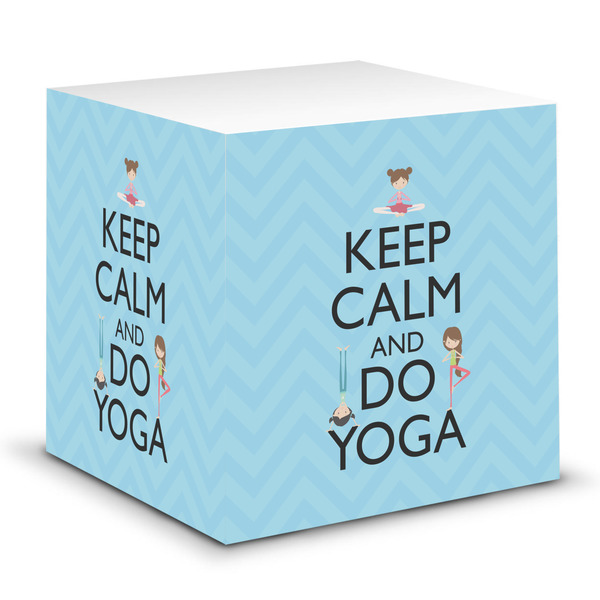 Custom Keep Calm & Do Yoga Sticky Note Cube