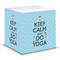 Keep Calm & Do Yoga Note Cube
