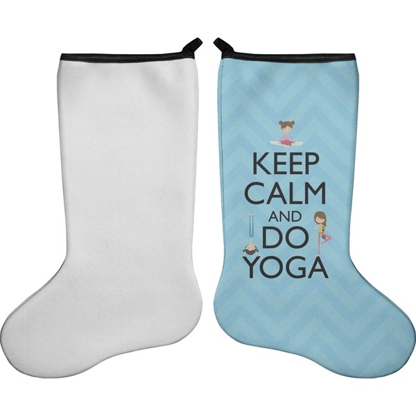 Keep Calm & Do Yoga Stocking - Single-Sided - Approval