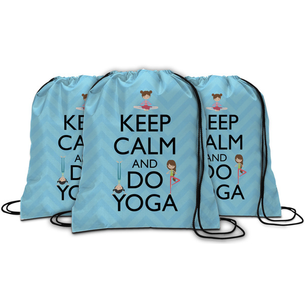 Keep Calm & Do Yoga String Backpack - MAIN
